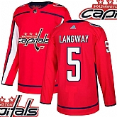 Capitals #5 Langway Red With Special Glittery Logo Adidas Jersey,baseball caps,new era cap wholesale,wholesale hats